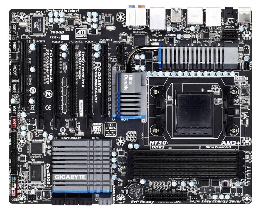 Amazon.com: GIGABYTE GA-990FXA-UD5 AM3+ AMD 990FX SATA 6Gb/s